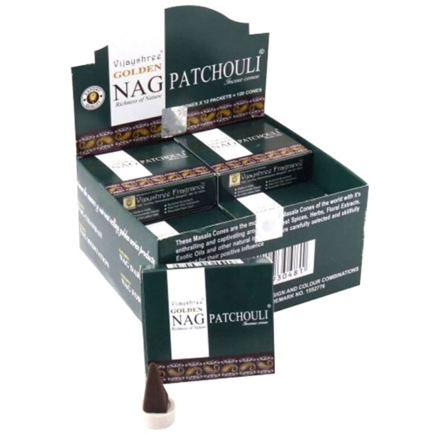 Incienso Cono | Patchouli Dhoop 10 Cones Vijayshree