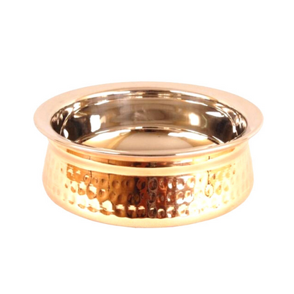 Pure Hammered Steel Copper Handi | Pure Hammered Steel Copper Handi for 1 Serving
