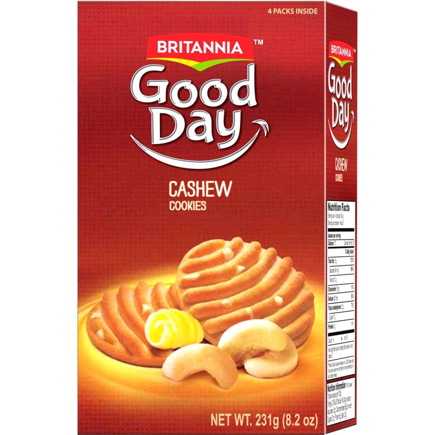 Galletas de anacardo | Good Day Cashew Cookies 231g Britannia