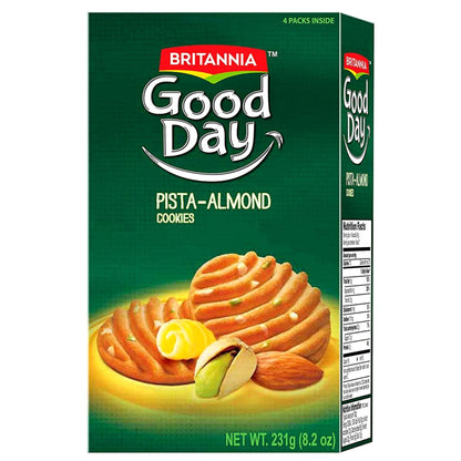 Galletas de pistacho y almendra | Good Day Pista Almond Cookies 231g Britannia