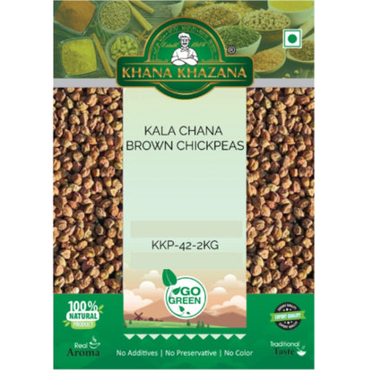 Black Chickpeas | Brown Chickpeas | Kala Chana 2kg Khana Khazana