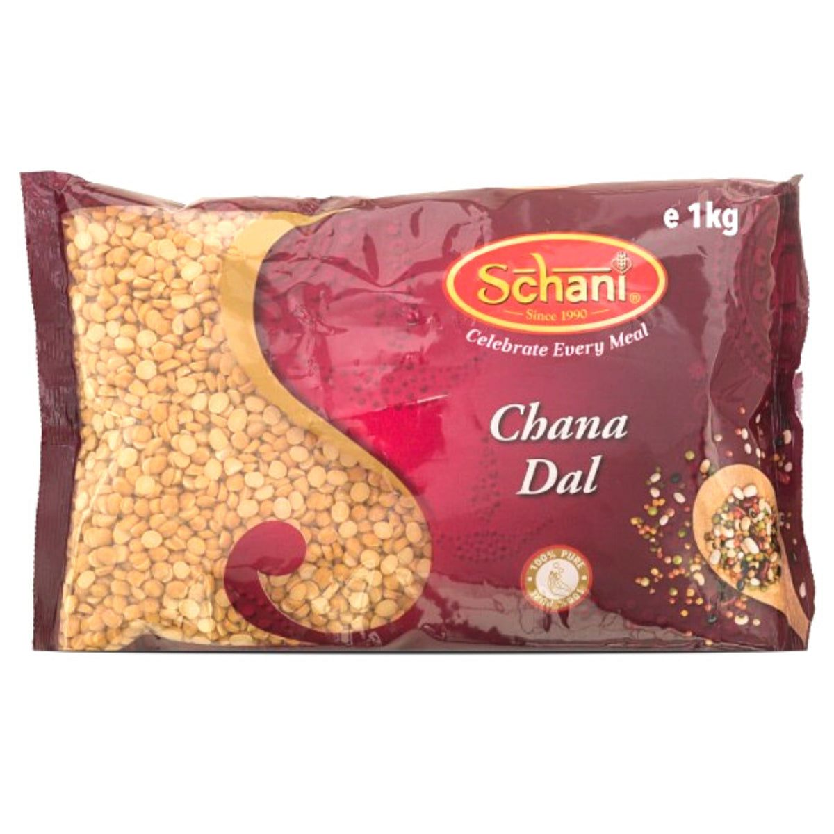 Garbanzos partidos | Split Chickpeas | Chana dal 1kg Schani
