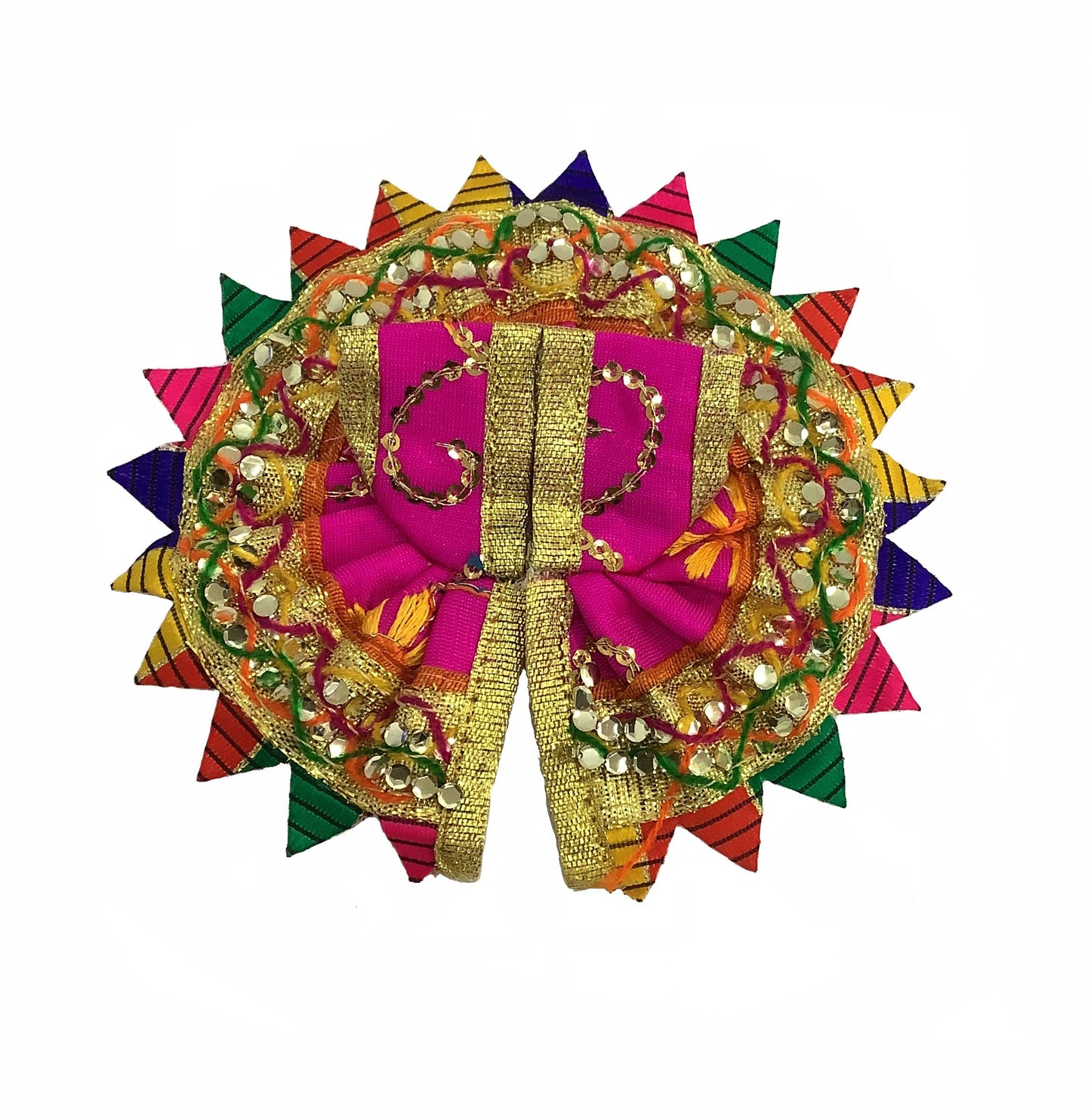 Vestido de estatua de dios | God statue designer dress | Poshak for God idol (aprox. 10cm)