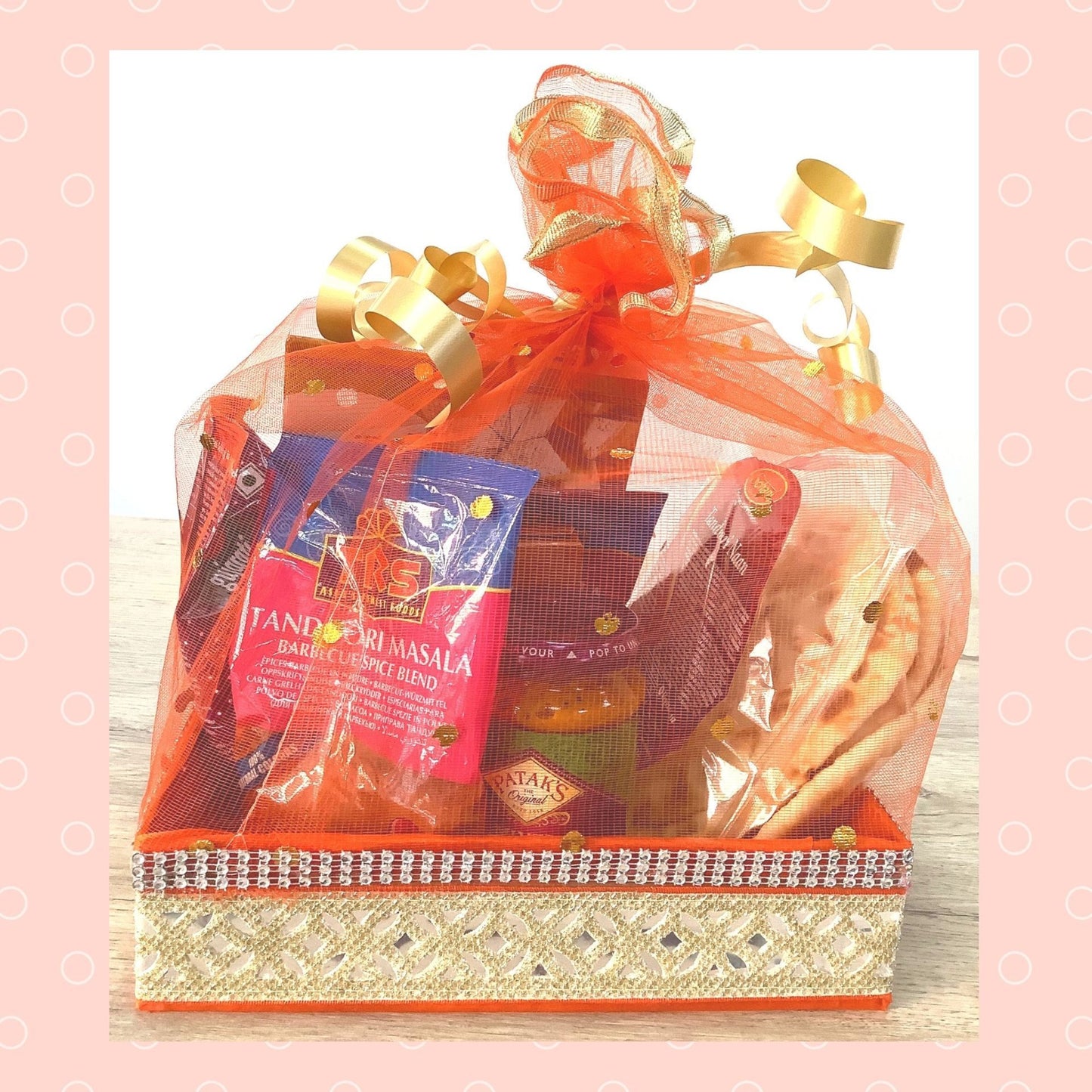 Gift basket with products | Colorful Fancy Gift Basket