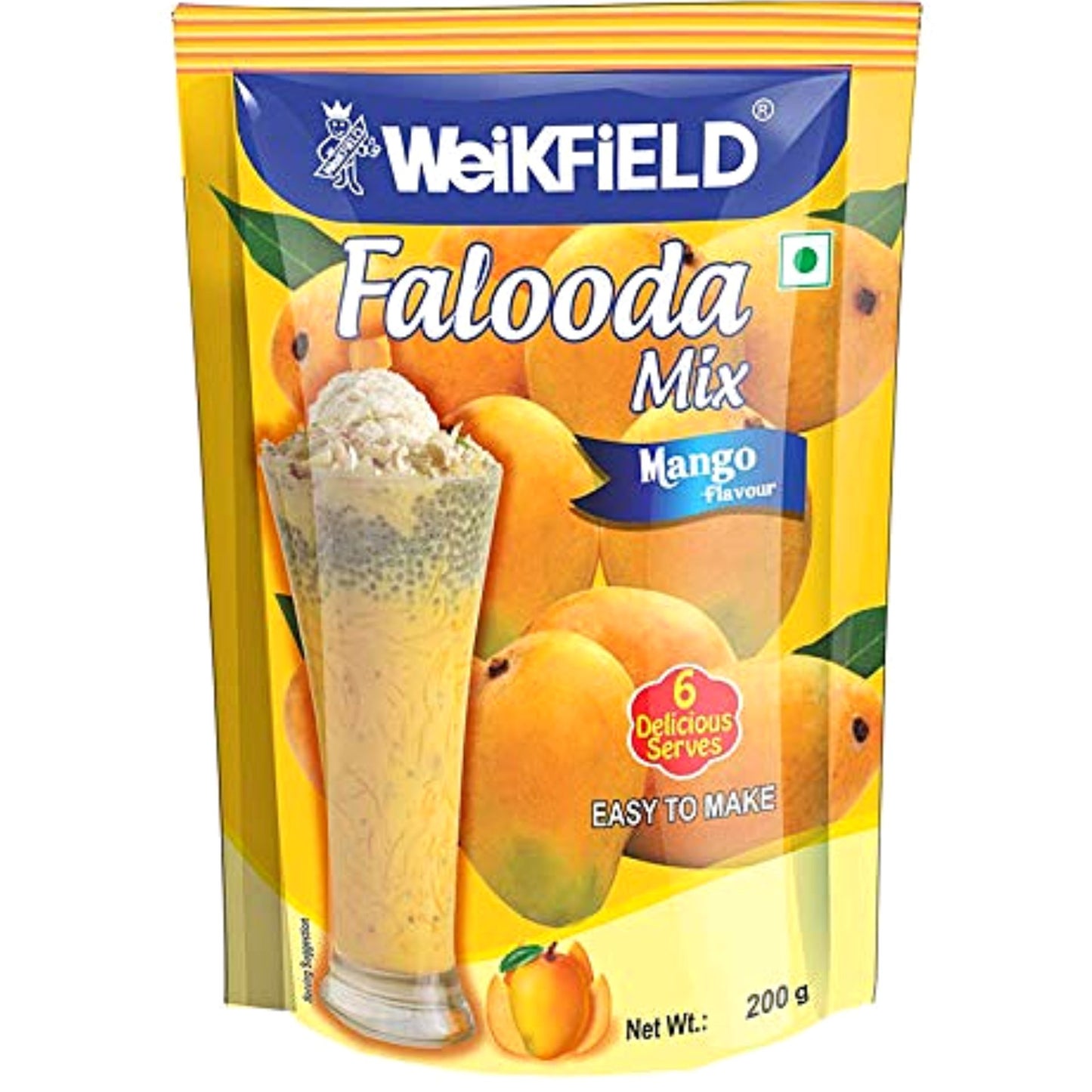 Mezcla de postre para Falooda | Falooda mix Mango flavour 200g Weikfield