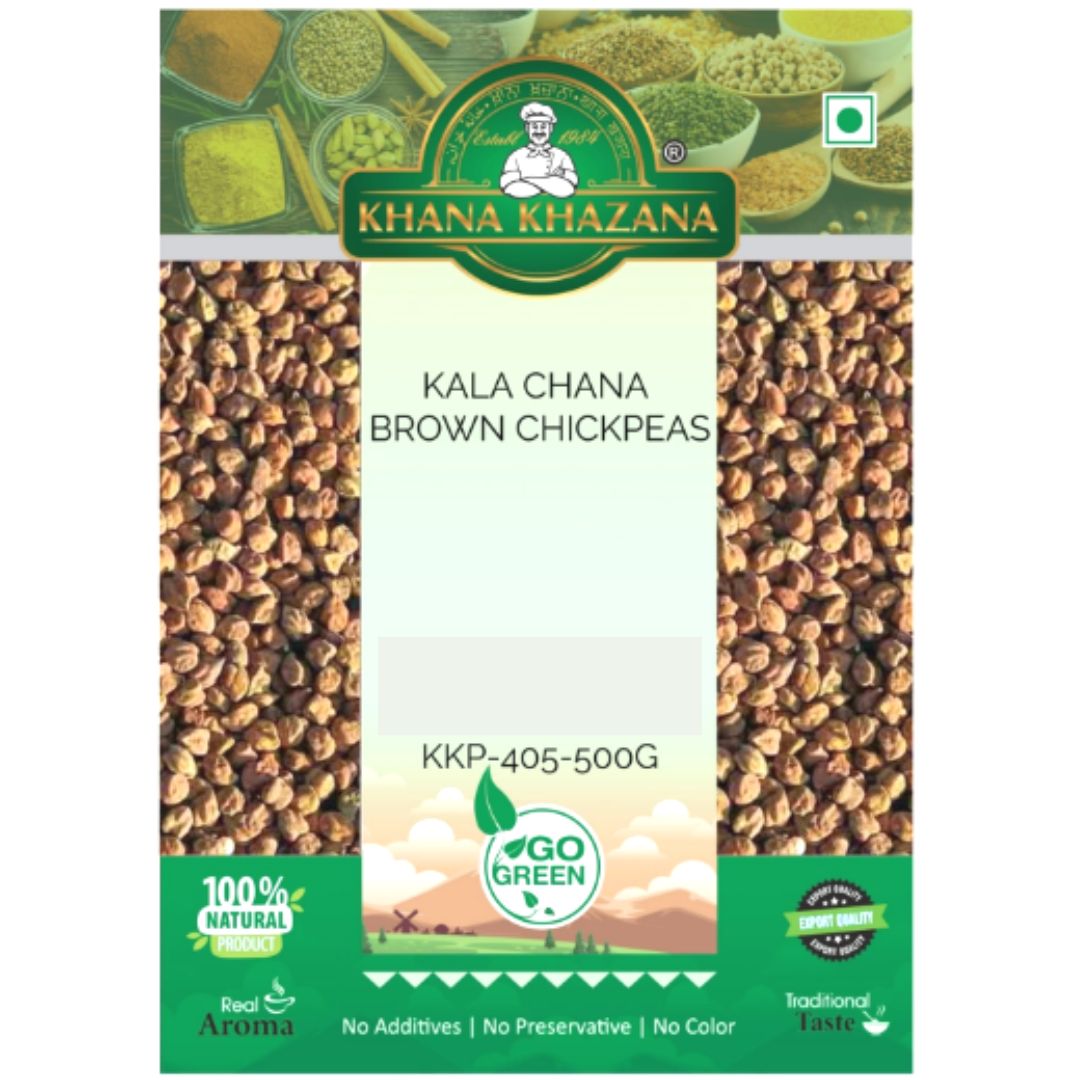 Black Chickpeas | Brown Chickpeas | Kala Chana 500g Khana Khazana