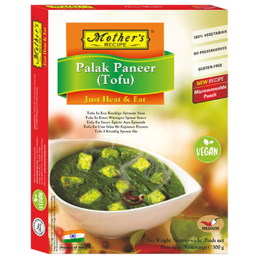 Espinacas al curry con Queso Vegano | Palak Paneer (Tofu) Vegan 300g Mother's Recipe