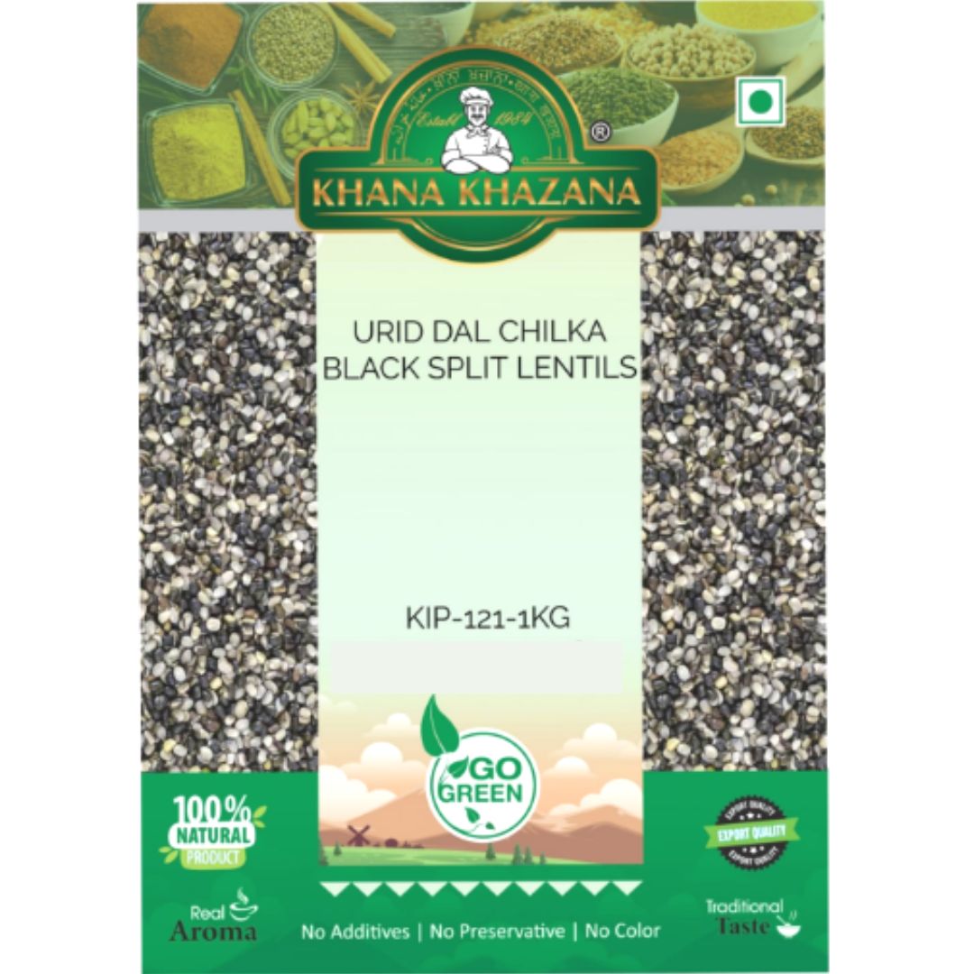 Frijol negro Partido (Vigna mungo) | Split Urid dal 1kg Khana Khazana