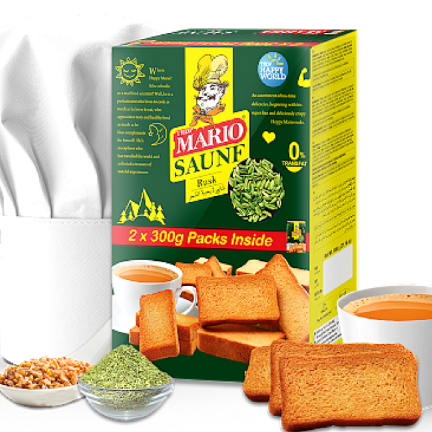Biscote Tostado Hinojo | Saunf (Fennel) Rusk 600g Mario