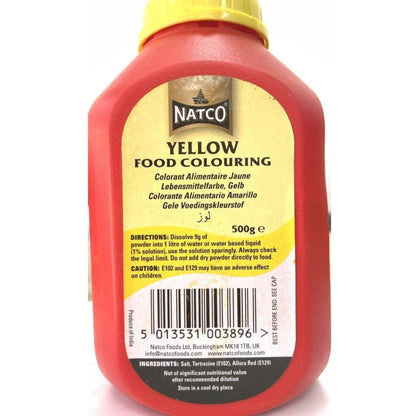 Colorante Amarillo en Polvo| Yellow Food Colour Powder 500g Natco