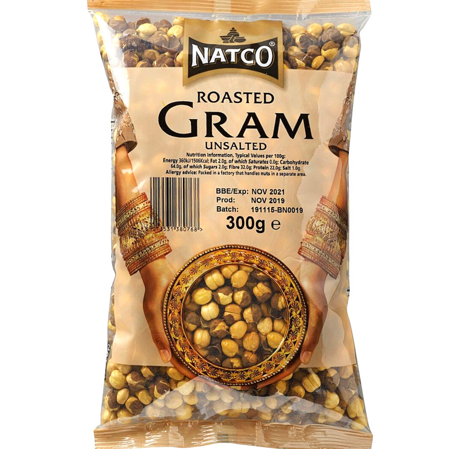 Garbanzo Tostado | Roasted Gram Daria Unsalted 300g Natco