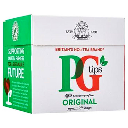 Te negro en bolsitas PG Tips | Black Tea bags 40bags  PG Tips