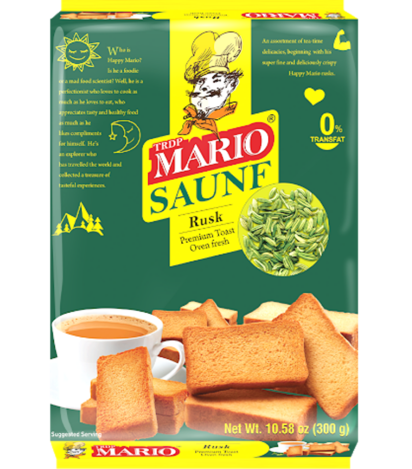 Biscote Tostado Hinojo | Saunf (Fennel) Rusk 300g Mario