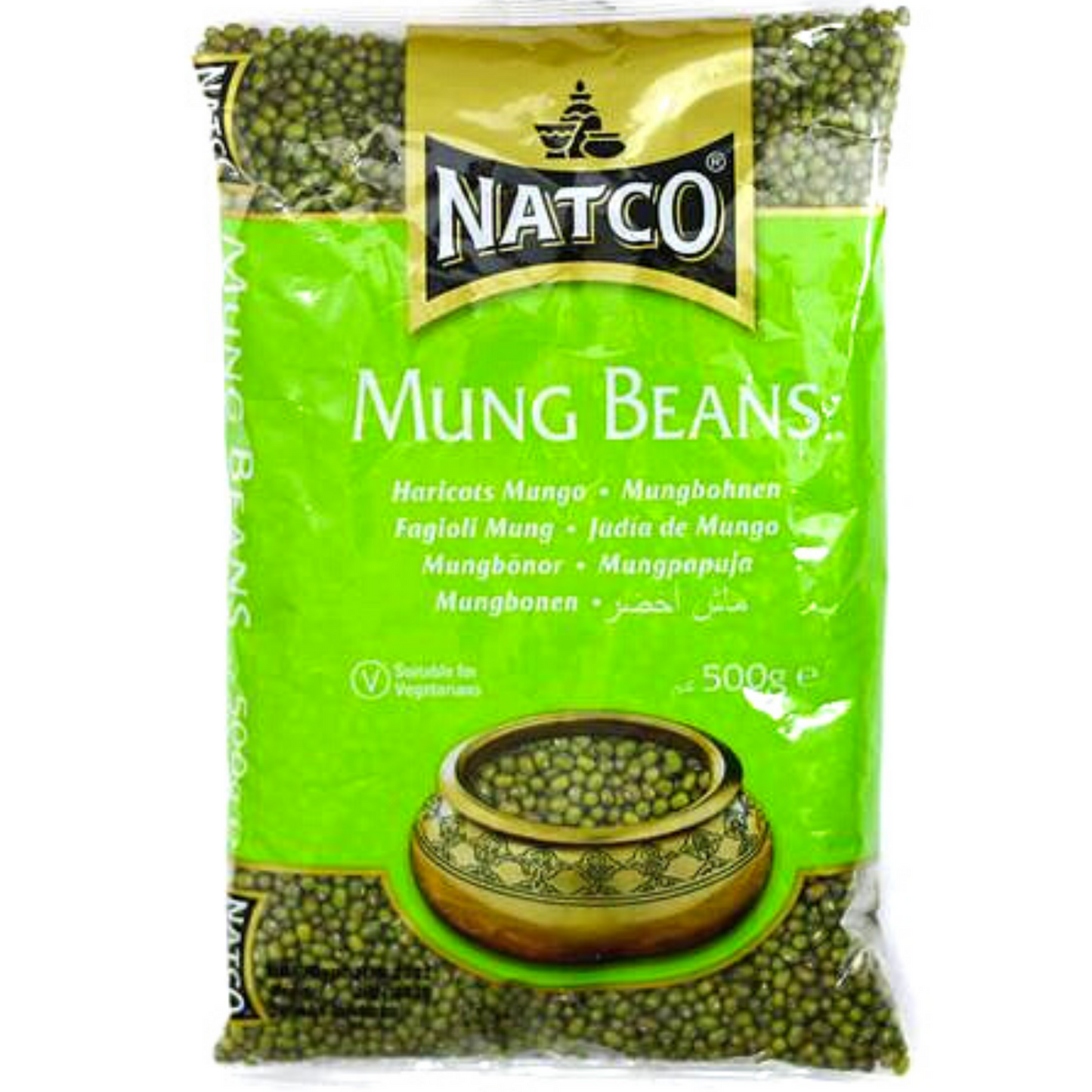 Green Mungo Beans (Vigna radiata) | Whole Green Mung 500g Natco