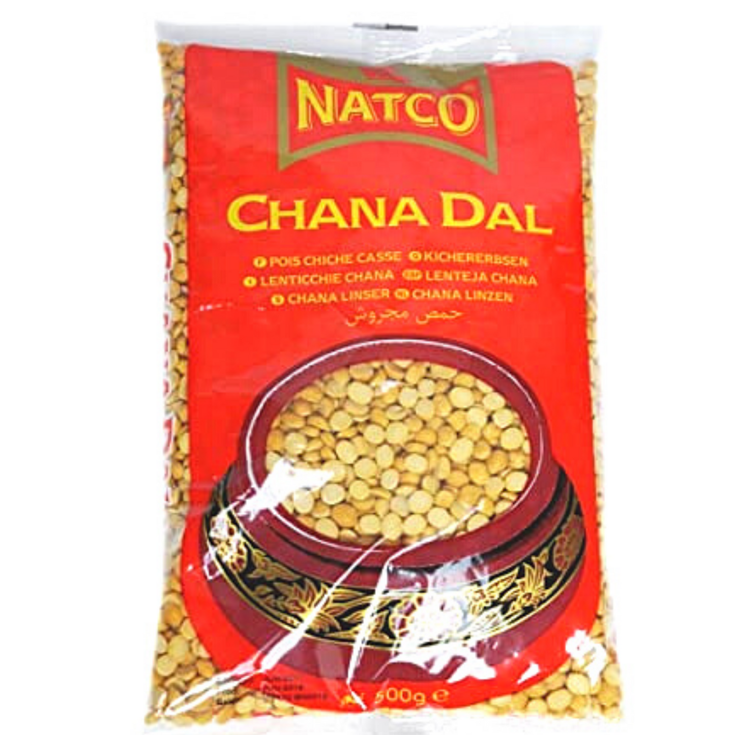 Garbanzos partidos | Split Chickpeas | Chana dal 500g Natco