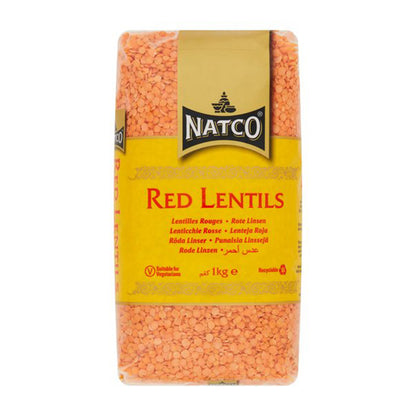 Lentejas Rojas (Lens culinaris) | Red Lentils | Masoor dal 2kg Natco