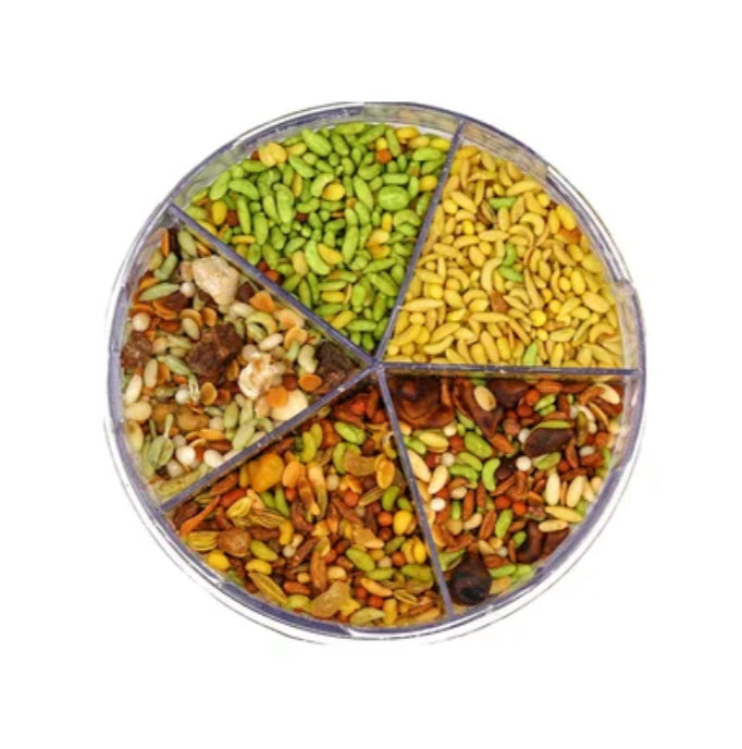 Refreshing Digestive Chewable | Mixed Mouth Freshener | Mukhwas 5 in 1 Tin 230g Chandan